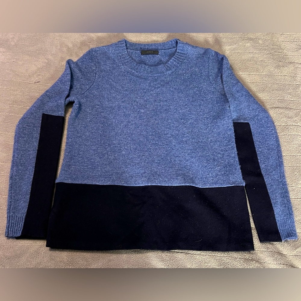J. Crew Wool / Cashmere Blue Sweater Size S